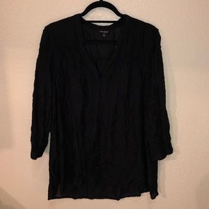 Black Blouse with Detailing